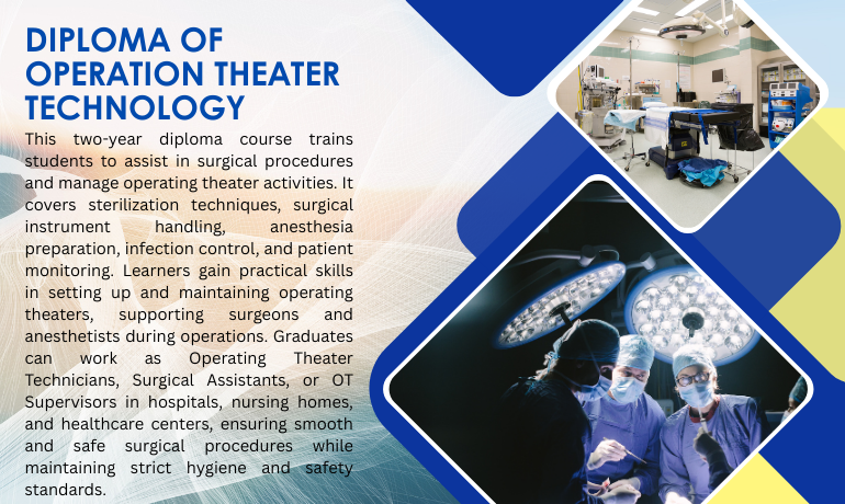 DIPLOMA OF OPERATION THEATER TECHNOLOGY
